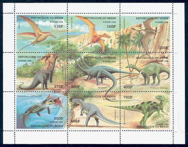 Dinosaurs. People's Republic of Benin, 1998.